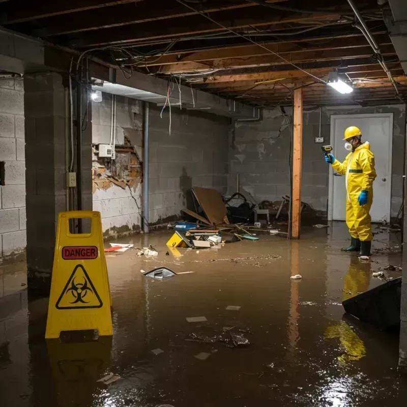 Flooded Basement Electrical Hazard in Walker County, AL Property